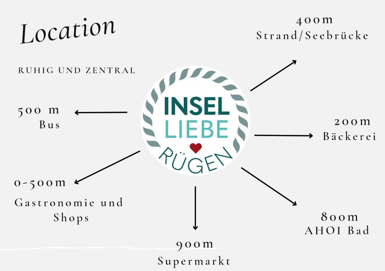 Das Appartement Inselliebe Ruegen Inkl Sauna Und 3H Taeglich Eintritt Ahoi Schwimmbad Sellin  Εξωτερικό φωτογραφία